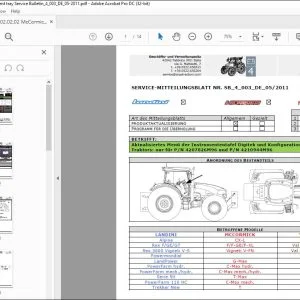 McCormick Instrument tray SERVICE-MITTEILUNGSBLATT NR.SB_4_003 - PDF DOWNLOAD
