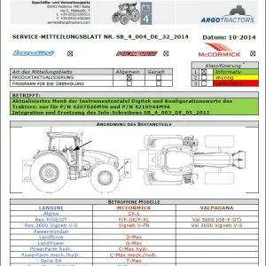 McCormick Instrument tray SERVICE-MITTEILUNGSBLATT SB_4_004 - PDF DOWNLOAD