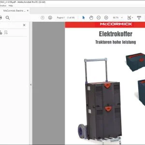 McCormick Tractor Elektrokoffer Traktoren hohe leistung - PDF DOWNLOAD