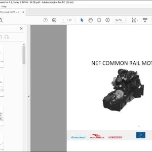 McCormick Tractor NEF Common Rail Motor Training Manual - PDF DOWNLOAD