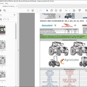 McCormick Tractor SERVICE-INFO-SCHREIBEN Nr. SB_6_001 - PDF DOWNLOAD