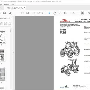 McCormick Tractor X4.060-X4.070-X4.080 Betriebs- und Wartungsanleitung - PDF DOWNLOAD