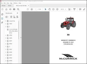 McCormick Tractor X6 WERKSTATT-HANDBUCH 6603613A1 - PDF DOWNLOAD