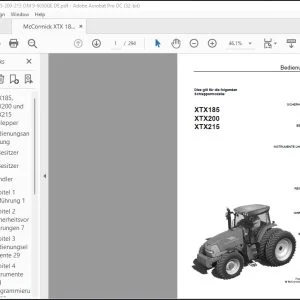 McCormick Tractor XTX185 XTX200 XTX215 Bedienungsanleitung - PDF DOWNLOAD