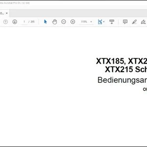 McCormick Tractor XTX185, XTX200 und XTX215 Schlepper Bedienungsanleitung 9-6050 - PDF DOWNLOAD