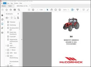 McCormick Tractors X4 WERKSTATT-HANDBUCH 6526598M3 - PDF DOWNLOAD