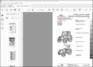 McCormick Tractors X4.060 X4.070 X4.080 Betriebs- und Wartungsanleitung - PDF DOWNLOAD