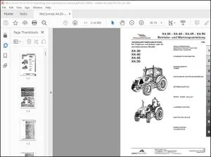 McCormick Tractors X4.30 X4.40 X4.45 X4.50 Betriebs- und Wartungsanleitung - PDF DOWNLOAD