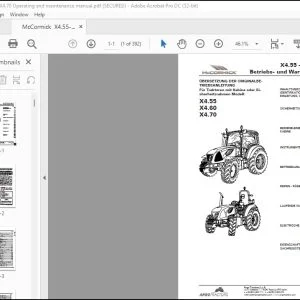 McCormick Tractors X4.55 X4.60 X4.70 Betriebs- und Wartungsanleitung - PDF DOWNLOAD