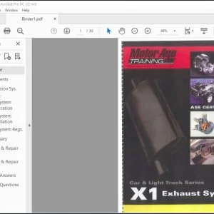 Motor Age Car & Light Truck Series X1 Exhaust System Training Manual - PDF DOWNLOAD