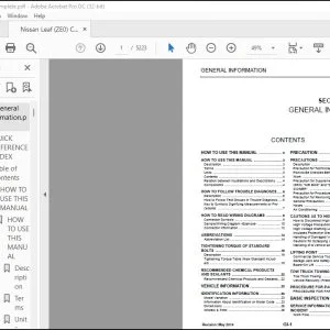 2014 Nissan Leaf ZE0 Complete Service Manual - PDF DOWNLOAD