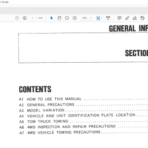 Nissan Skyline R32 Complete Service Manual - PDF DOWNLOAD