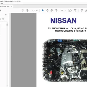 Nissan Skyline R32 Engine Manual - PDF DOWNLOAD