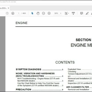 Nissan Skyline R35 Complete Service Manual - PDF DOWNLOAD