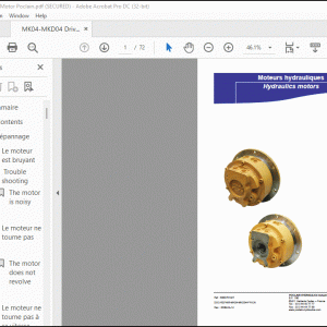 Poclain Hydraulic Motors MK04 MKD04 Repair Manual - PDF DOWNLOAD