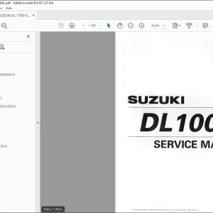 Suzuki DL 1000 Service Manual - PDF DOWNLOAD