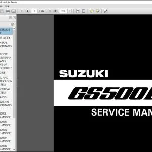 Suzuki GS500E Service Manual - PDF DOWNLOAD