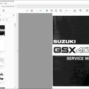 Suzuki GSX 400F Service Manual - PDF DOWNLOAD