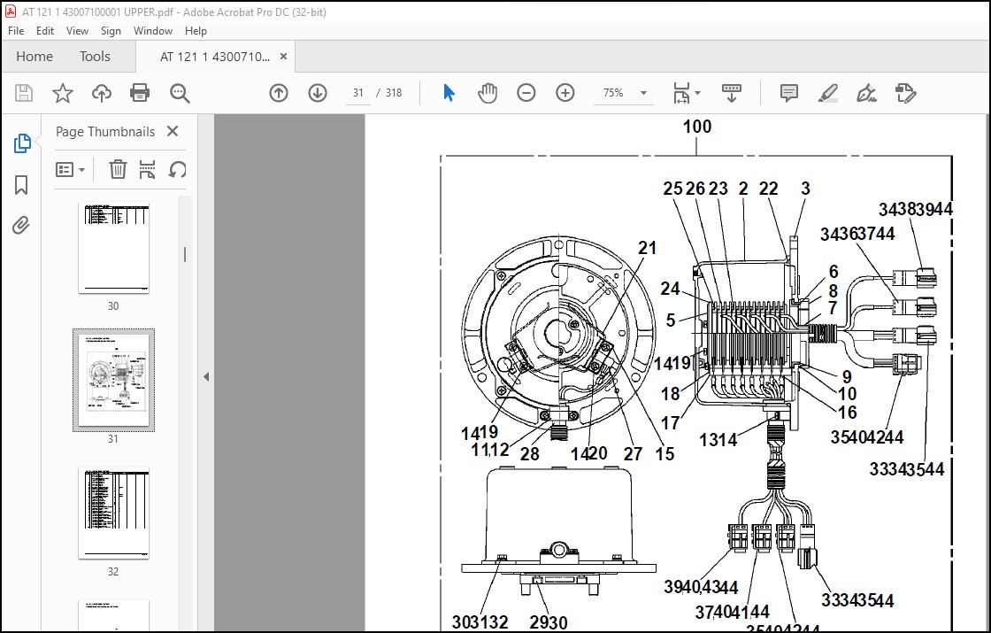 Tadano Crane AT-121-1 43007100001 UPPER Parts Catalog Manual - PDF ...