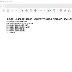 Tadano Crane AT-121-1 43007100003 UPPER Parts Catalog Manual - PDF DOWNLOAD
