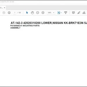 Tadano Crane AT-142-3 42020310200 LOWER,NISSAN KK-BRK71E3N 5JXHY Parts Catalog Manual - PDF DOWNLOAD