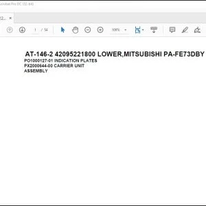 Tadano AT-146-2 42095221800 Crane Parts Manual PDF Download