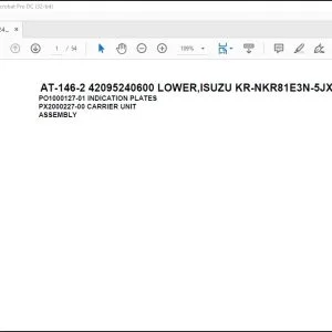 Tadano Crane AT-146-2 42095240600 LOWER,ISUZU KR-NKR81E3N-5JXHY Spare Parts Manual - PDF DOWN