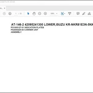 Tadano Crane AT-146-2 42095241300 LOWER,ISUZU KR-NKR81E3N-5NXPY Spare Parts Manual - PDF DOWNLOAD