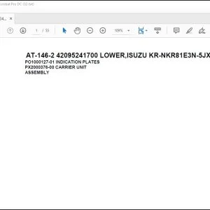 Tadano Crane AT-146-2 42095241700 LOWER,ISUZU KR-NKR81E3N-5JXHY Spare Parts Manual - PDF DOWNLOAD
