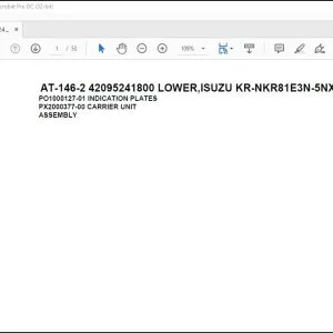 Tadano Crane AT-146-2 42095241800 LOWER ISUZU KR-NKR81E3N-5NXPY Spare Parts Manual - PDF DOWNLOAD