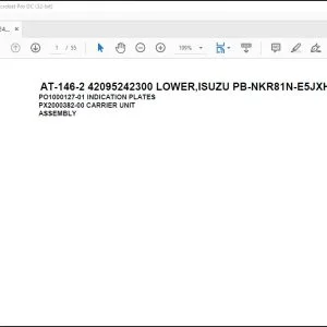 Tadano Crane AT-146-2 42095242300 LOWER,ISUZU PB-NKR81N-E5JXHY Spare Parts Manual - PDF DOWNLOAD