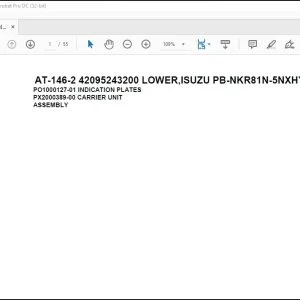 Tadano Crane AT-146-2 42095243200 LOWER,ISUZU PB-NKR81N-5NXHY Spare Parts Manual -  PDF DOWNLOAD