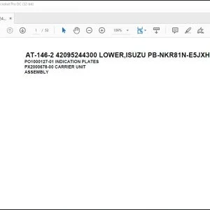 Tadano Crane AT-146-2 42095244300 LOWER ISUZU PB-NKR81N-E5JXHY Spare Parts Manual - PDF DOWNLOAD