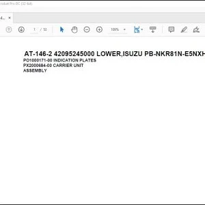 Tadano Crane AT-146-2 42095245000 LOWER,ISUZU PB-NKR81N-E5NXHY Spare Parts Manual - PDF DOWNLOAD