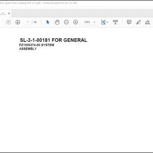 Tadano Crane SL-3-1-00181 FOR GENERAL Spare Parts Catalog Manual - PDF DOWNLOAD