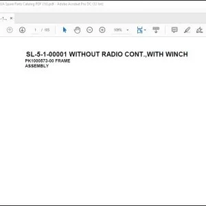 Tadano Crane SL-5-1-00001 WITHOUT RADIO CONT.,WITH WINCH Spare Parts Catalog Manual  - PDF DOWNLOAD
