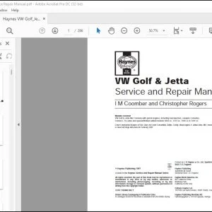 Volkswagen Golf & Jetta Service & Repair Manual - PDF DOWNLOAD