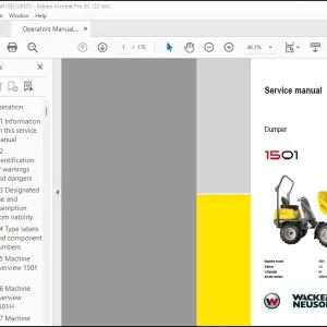 Wacker Neuson 1501 Dumper Service Manual 1000144667 - PDF DOWNLOAD