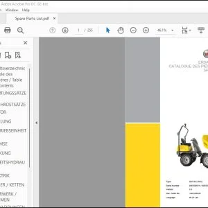 Wacker Neuson 1501 Dumper Spare Parts List Manual 1000165936 - PDF DOWNLOAD