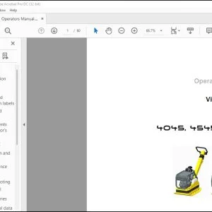 Wacker Neuson 4045 4545 5545 6555 Vibrating plate Operator's Manual - PDF DOWNLOAD