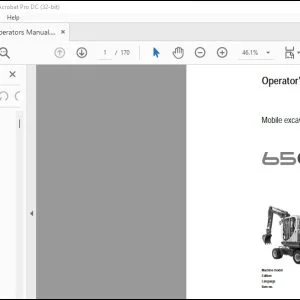 Wacker Neuson 6503 Mobile Excavator Operator's Manual - PDF DOWNLOAD