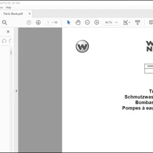 Wacker Neuson APT4S Trash Pumps Parts Book Manual - PDF DOWNLOAD