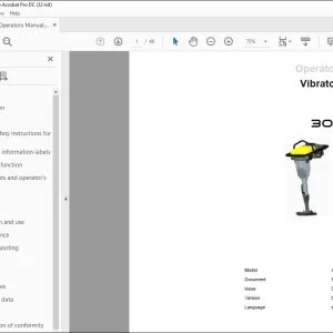 Wacker Neuson AS 30e, 50e Vibratory rammer Operator's Manual - PDF DOWNLOAD
