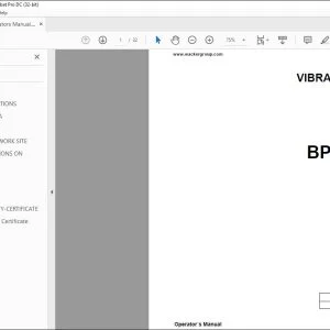 Wacker Neuson BPU 2950A VIBRATORY PLATE Operator's Manual - PDF DOWNLOAD