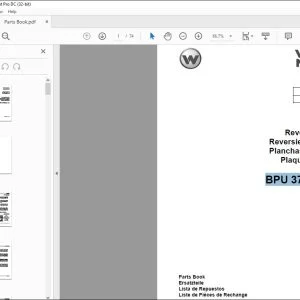 Wacker Neuson BPU 3750Ats US Reversible Plates Parts Book Manual - PDF DOWNLOAD