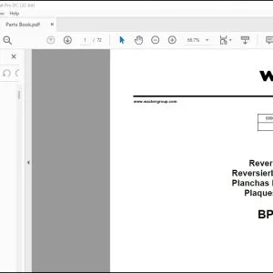 Wacker Neuson BPU 5045A Reversible Plates Parts Book Manual - PDF DOWNLOAD