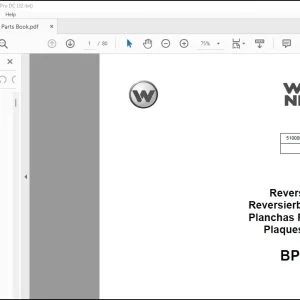 Wacker Neuson BPU 5545A Reversible Plates Parts Book Manual - PDF DOWNLOAD