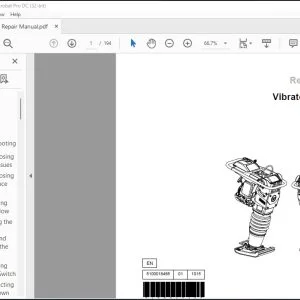 Wacker Neuson BS 50-4s BS 50-4As BS 60-4s, BS 60-4As BS 70-4As Vibratory Rammer Repair Manual - PDF DOWNLOAD