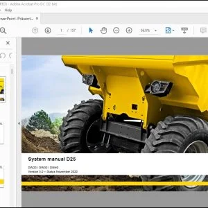 Wacker Neuson D25 Dumper System Manual - PDF DOWNLOAD