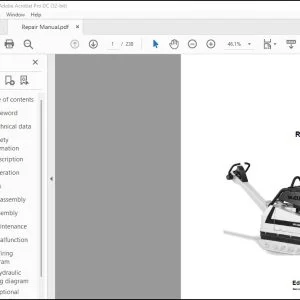 Wacker Neuson DPU 100-70 Repair Manual - PDF DOWNLOAD